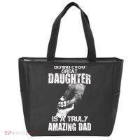 Behind Every Great Daughter Is A Truly Amazing Dad Tote Bag thumb 0