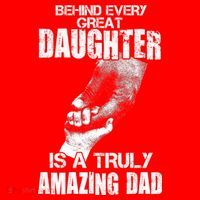 Behind Every Great Daughter Is A Truly Amazing Dad Santa Hat thumb 1