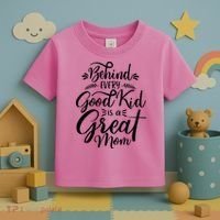 Behind Every Goodkid Is A Great Mom Toddler T-Shirt thumb 3