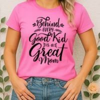 Behind Every Goodkid Is A Great Mom Women's T-Shirt thumb 2