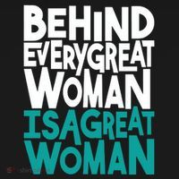 Behind Every Great Woman Is A Great Woman Sweatshirt thumb 3