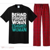 Behind Every Great Woman Is A Great Woman Pajama Set thumb 0