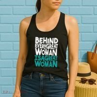 Behind Every Great Woman Is A Great Woman Women's Tank Top thumb 2