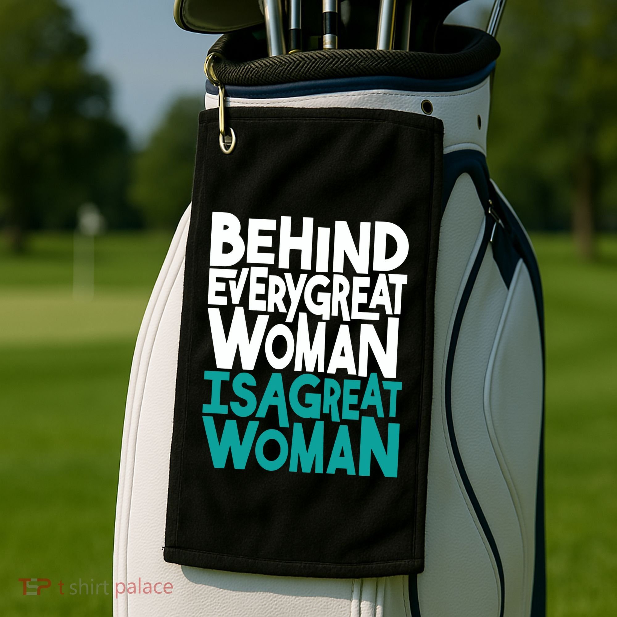 Behind Every Great Woman Is A Great Woman Golf Towel