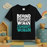 Behind Every Great Woman Is A Great Woman Toddler T-Shirt thumb 3