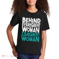 Behind Every Great Woman Is A Great Woman Kids T-Shirt thumb 2