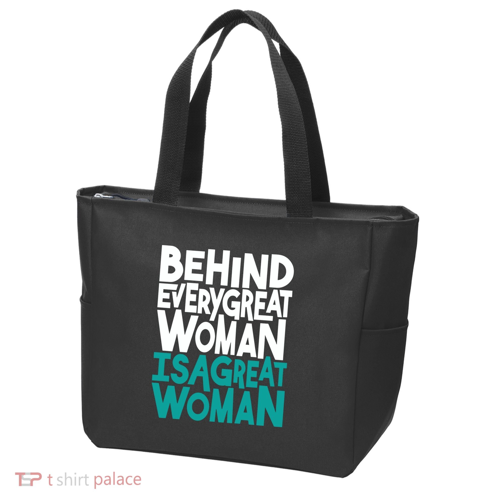 Behind Every Great Woman Is A Great Woman Tote Bag