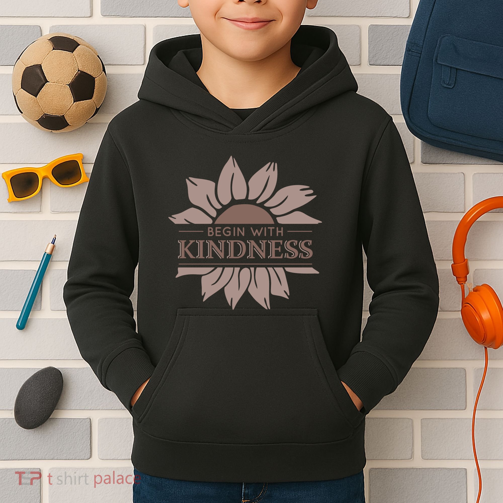Begin With Kindness Kids Hoodie