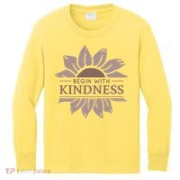 Begin With Kindness Kids Long Sleeve Shirt thumb 0