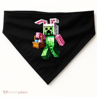 Bunny Egg Happy Easter Video Game Pixel USA-Made Doggie Bandana