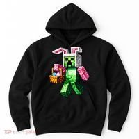 Bunny Egg Happy Easter Video Game Pixel Hoodie thumb 0