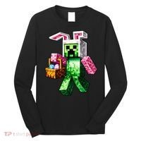 Bunny Egg Happy Easter Video Game Pixel Long Sleeve Shirt thumb 0