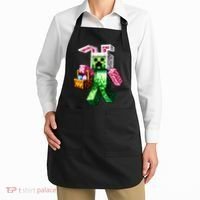 Bunny Egg Happy Easter Video Game Pixel Apron thumb 2