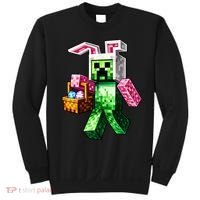 Bunny Egg Happy Easter Video Game Pixel Sweatshirt thumb 0