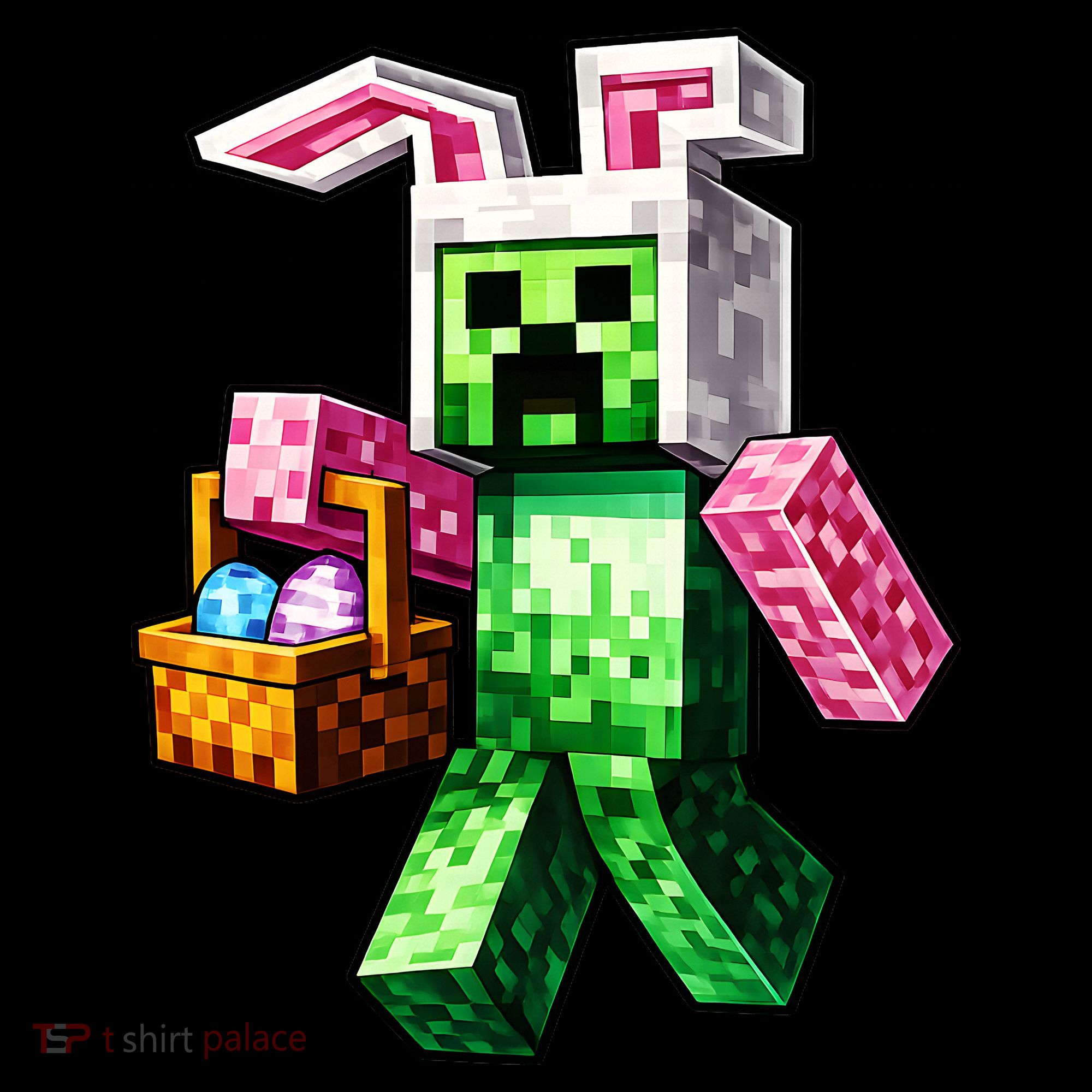 Bunny Egg Happy Easter Video Game Pixel Sweatshirt