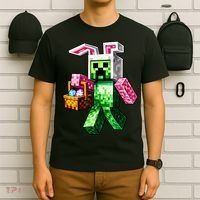 Bunny Egg Happy Easter Video Game Pixel T-Shirt thumb 6