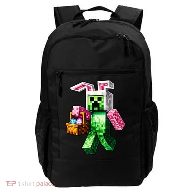 Bunny Egg Happy Easter Video Game Pixel Backpack