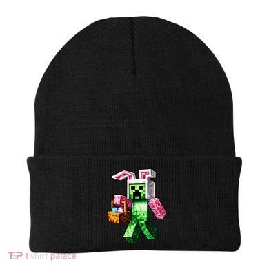 Bunny Egg Happy Easter Video Game Pixel Beanie