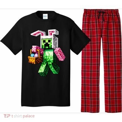 Bunny Egg Happy Easter Video Game Pixel Pajama Set