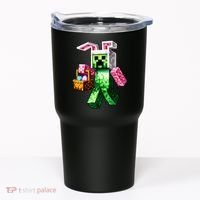Bunny Egg Happy Easter Video Game Pixel Tumbler thumb 0