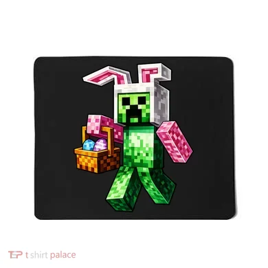 Bunny Egg Happy Easter Video Game Pixel Mousepad