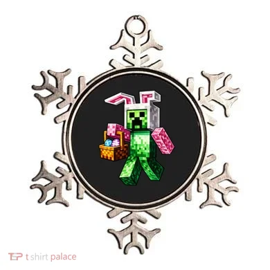 Bunny Egg Happy Easter Video Game Pixel Ornament