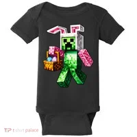 Bunny Egg Happy Easter Video Game Pixel Baby Bodysuit thumb 0