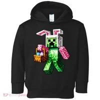 Bunny Egg Happy Easter Video Game Pixel Toddler Hoodie thumb 0