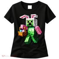 Bunny Egg Happy Easter Video Game Pixel Women's T-Shirt thumb 0