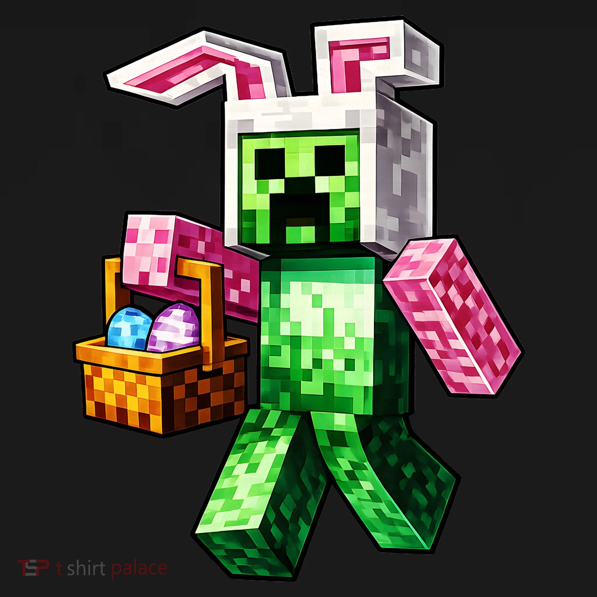 Bunny Egg Happy Easter Video Game Pixel Kids Sweatshirt