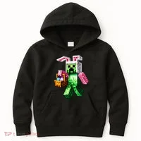 Bunny Egg Happy Easter Video Game Pixel Kids Hoodie thumb 0