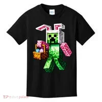 Bunny Egg Happy Easter Video Game Pixel Kids T-Shirt thumb 0