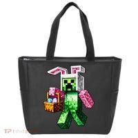 Bunny Egg Happy Easter Video Game Pixel Tote Bag thumb 0