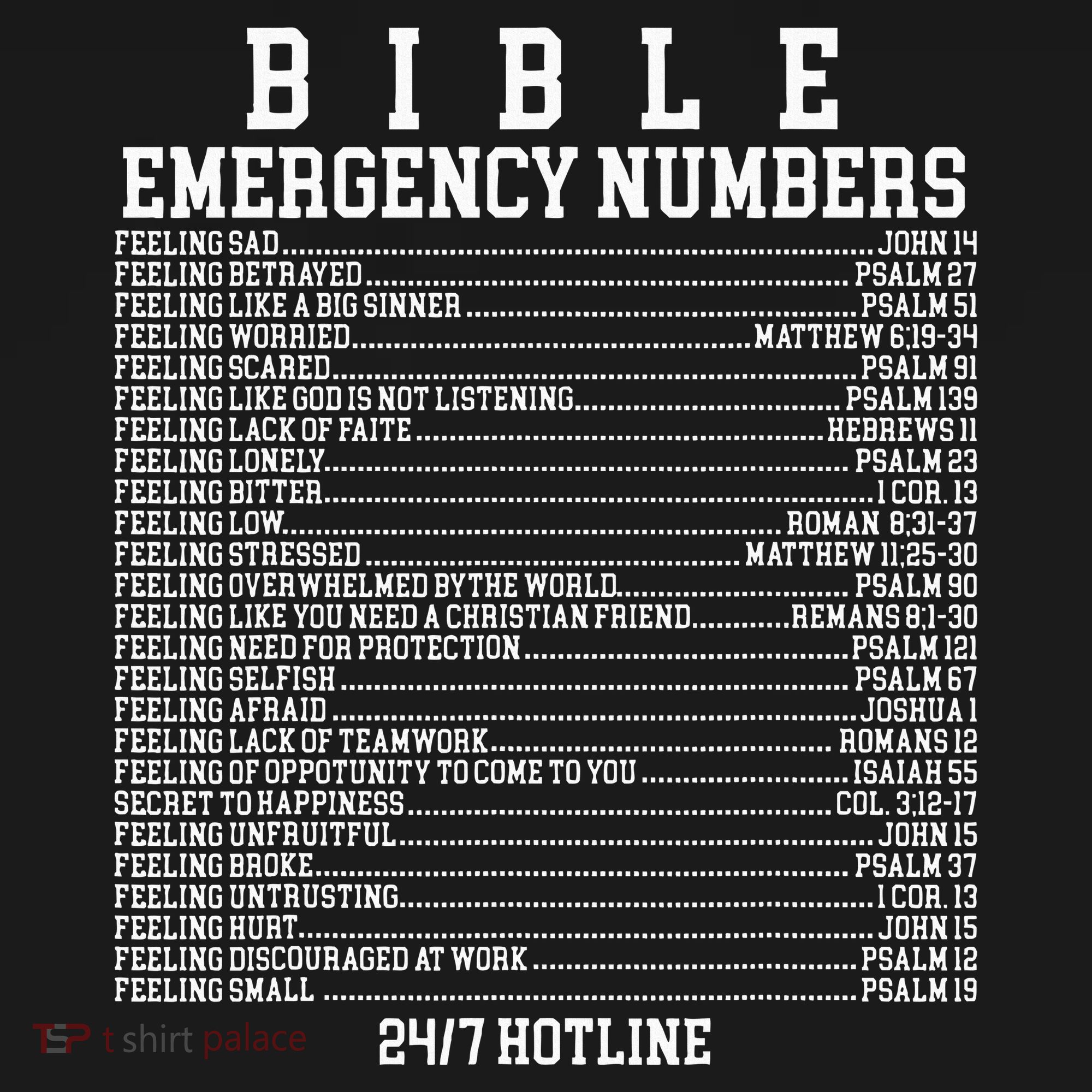 Bible Emergency Hotline Numbers Funny Christian Family Jesus Polo