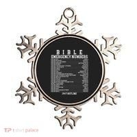 Bible Emergency Hotline Numbers Funny Christian Family Jesus Ornament thumb 0