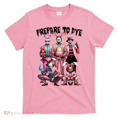 Bunny Easter Horror Dyeing Eggs T-Shirt