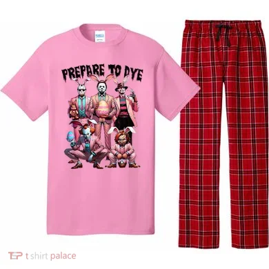 Bunny Easter Horror Dyeing Eggs Pajama Set
