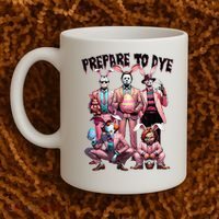 Bunny Easter Horror Dyeing Eggs Coffee Mug thumb 2