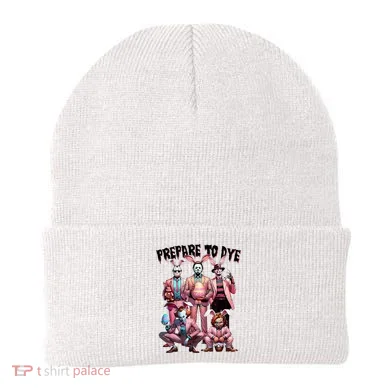 Bunny Easter Horror Dyeing Eggs Beanie
