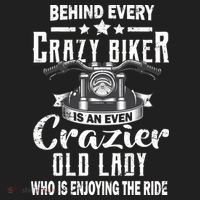 Behind Every Crazy Biker Is An Even Crazier Old Lady Tumbler thumb 3