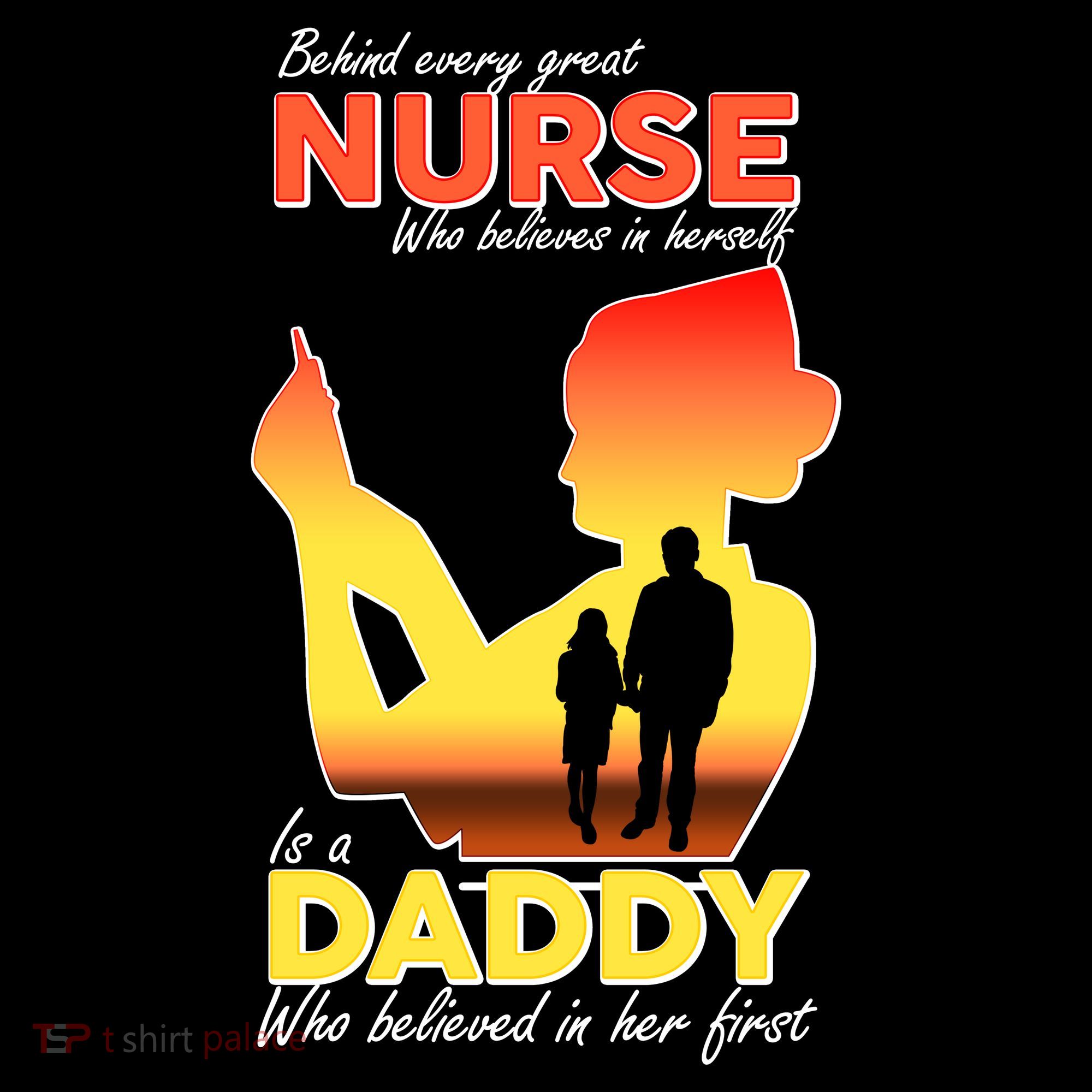 Behind Every Great Nurse Is A Daddy Women's Hoodie