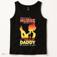 Behind Every Great Nurse Is A Daddy Tank Top thumb 2