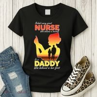 Behind Every Great Nurse Is A Daddy Women's T-Shirt thumb 3