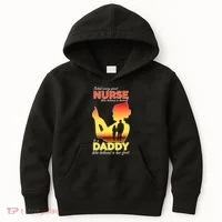 Behind Every Great Nurse Is A Daddy Kids Hoodie thumb 0