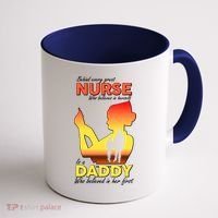 Behind Every Great Nurse Is A Daddy Coffee Mug thumb 1