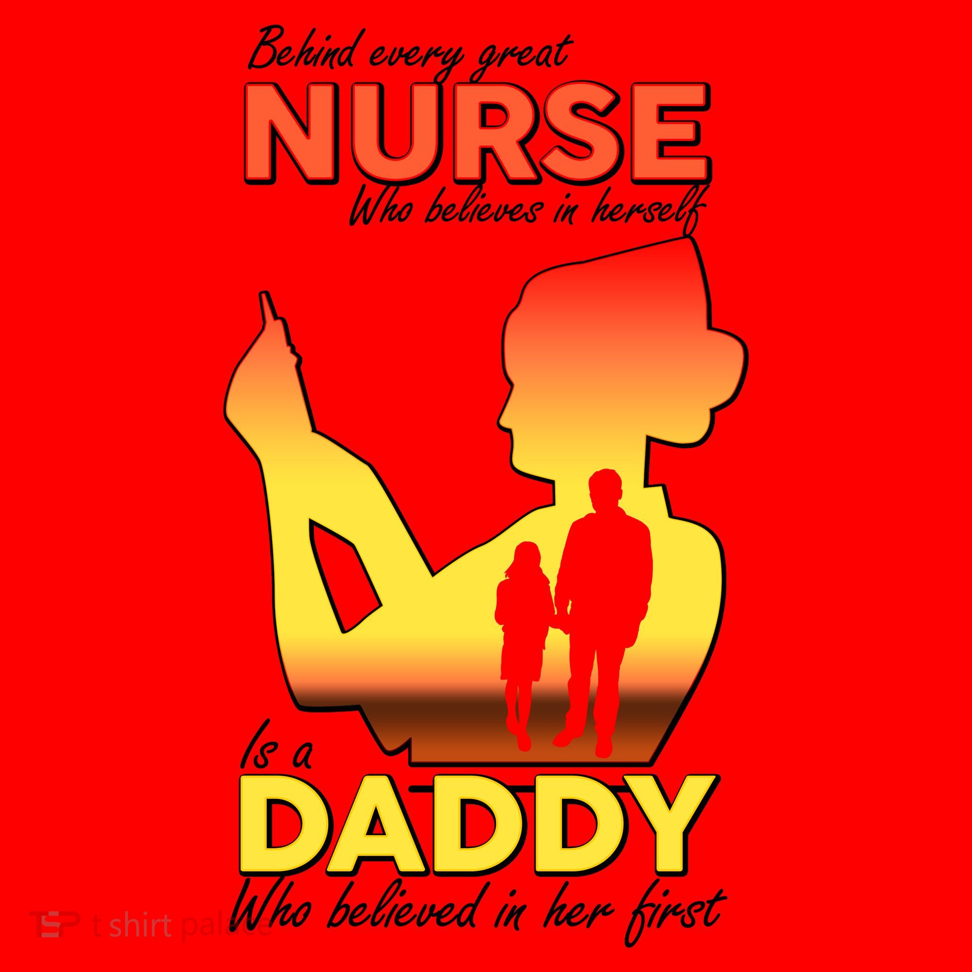 Behind Every Great Nurse Is A Daddy Santa Hat