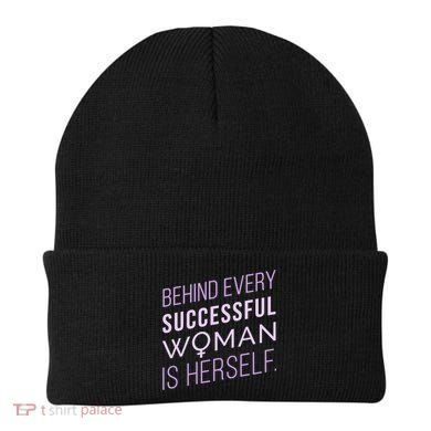 Behind Every Successful Woman Is Herself Beanie