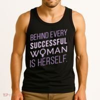 Behind Every Successful Woman Is Herself Tank Top thumb 3
