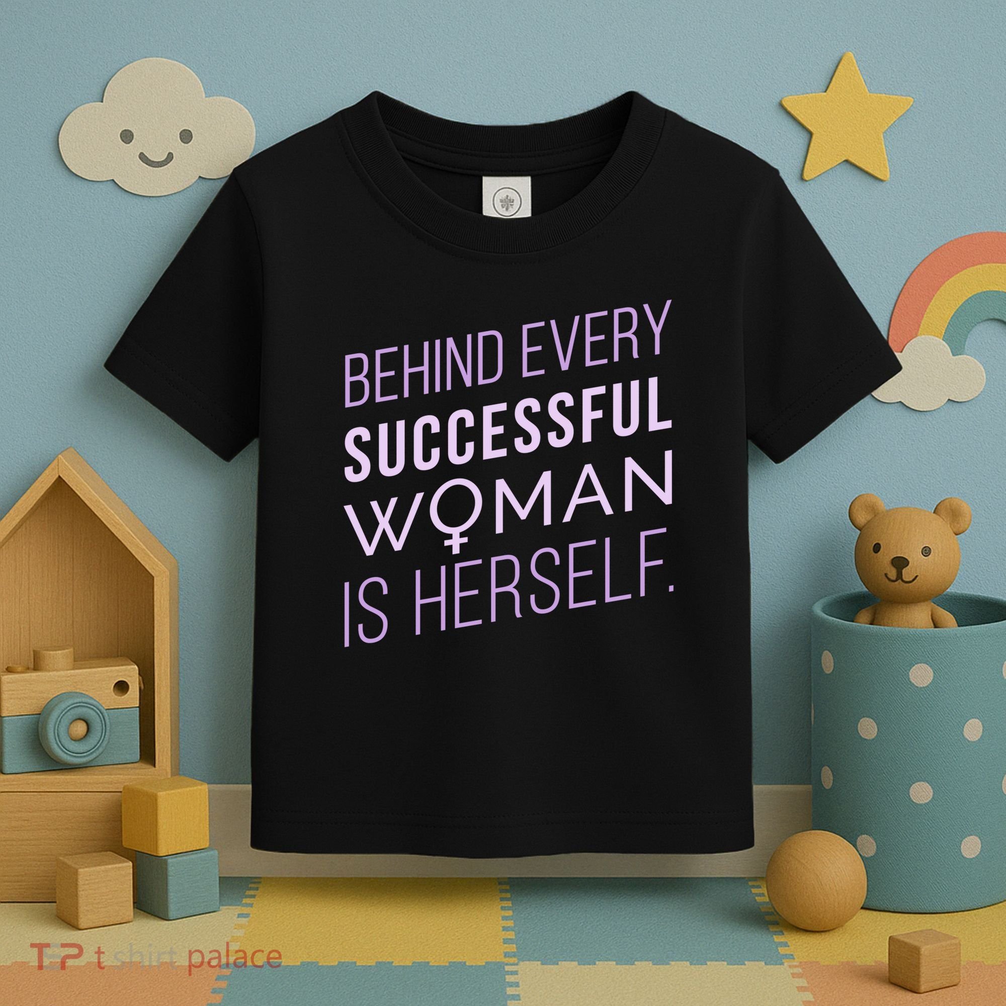 Behind Every Successful Woman Is Herself Toddler T-Shirt