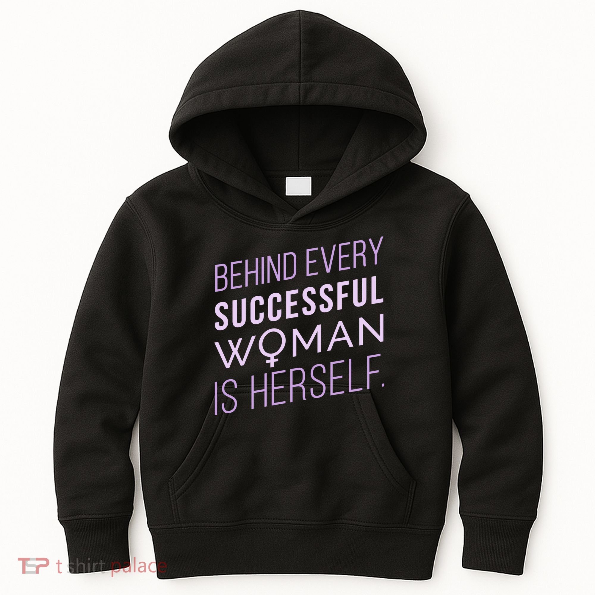 Behind Every Successful Woman Is Herself Kids Hoodie